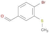 Benzaldehyde, 4-bromo-3-(methylthio)-