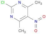 Pyrimidine, 2-chloro-4,6-dimethyl-5-nitro-