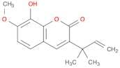 2H-1-Benzopyran-2-one, 3-(1,1-dimethyl-2-propen-1-yl)-8-hydroxy-7-methoxy-