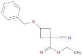 Cyclobutanecarboxylic acid, 1-cyano-3-(phenylmethoxy)-, ethyl ester