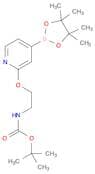 Carbamic acid, N-[2-[[4-(4,4,5,5-tetramethyl-1,3,2-dioxaborolan-2-yl)-2-pyridinyl]oxy]ethyl]-, 1,1…