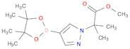 2-Methyl-2-[4-(4,4,5,5-tetramethyl-[1,3,2]dioxaborolan-2-yl)-pyrazol-1-yl]-propionic acid methyl e…