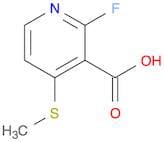 3-Pyridinecarboxylic acid, 2-fluoro-4-(methylthio)-