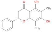 4H-1-Benzopyran-4-one, 2,3-dihydro-5,7-dihydroxy-6,8-dimethyl-2-phenyl-, (2S)-