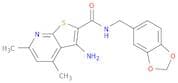 3-Amino-N-[(2H-1,3-benzodioxol-5-yl)methyl]-4,6-dimethylthieno[2,3-b]pyridine-2-carboxamide