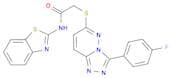 N-(1,3-benzothiazol-2-yl)-2-{[3-(4-fluorophenyl)-[1,2,4]triazolo[4,3-b]pyridazin-6-yl]sulfanyl}ace…