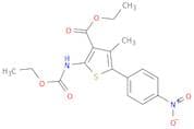 Ethyl 2-((ethoxycarbonyl)amino)-4-methyl-5-(4-nitrophenyl)thiophene-3-carboxylate