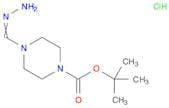 1-Piperazinecarboxylic acid, 4-(hydrazonomethyl)-, 1,1-dimethylethyl ester, hydrochloride (1:1)