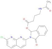2-(7-Chloro-1,8-naphthyridin-2-yl)-2,3-dihydro-3-oxo-1H-isoindol-1-yl 4-(acetylamino)butanoate