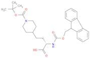 (S)-2-((((9H-Fluoren-9-yl)methoxy)carbonyl)amino)-4-(1-(tert-butoxycarbonyl)piperidin-4-yl)butanoi…