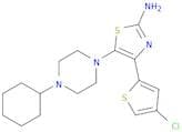 4-(4-Chlorothiophen-2-yl)-5-(4-cyclohexylpiperazin-1-yl)thiazol-2-amine