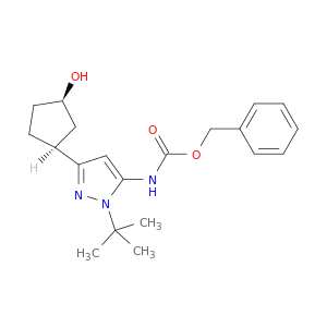 Benzyl (1-(tert-butyl)-3-((1S,3R)-3-hydroxycyclopentyl)-1H-pyrazol-5-yl)carbamate