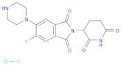 2-(2,6-Dioxopiperidin-3-yl)-5-fluoro-6-(piperazin-1-yl)isoindoline-1,3-dione hydrochloride