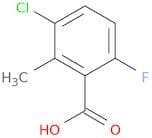 3-Chloro-6-fluoro-2-methylbenzoic acid