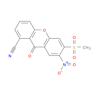 6-(Methylsulfonyl)-7-nitro-9-oxo-9H-xanthene-1-carbonitrile