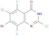7-Bromo-2,6-dichloro-5,8-difluoroquinazolin-4(3H)-one
