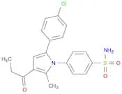 4-[5-(4-Chlorophenyl)-2-methyl-3-(1-oxopropyl)-1H-pyrrol-1-yl]benzenesulfonamide