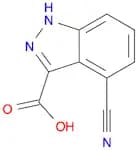 1H-Indazole-3-carboxylic acid, 4-cyano-