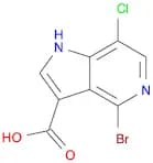 4-Bromo-7-chloro-1H-pyrrolo[3,2-c]pyridine-3-carboxylic acid