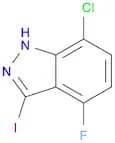 1H-Indazole, 7-chloro-4-fluoro-3-iodo-