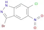 1H-Indazole, 3-bromo-6-chloro-5-nitro-