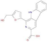 9H-Pyrido[3,4-b]indole-3-carboxylic acid, 1-[5-(hydroxymethyl)-2-furanyl]-