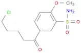 Benzenesulfonamide, 5-(5-chloro-1-oxopentyl)-2-methoxy-