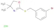 Oxazole, 2-[[(3-bromophenyl)methyl]thio]-4,5-dihydro-4,4-dimethyl-, hydrochloride (1:1)
