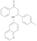 1-Propanone, 3-(4-fluorophenyl)-1-phenyl-3-(6-quinolinylamino)-
