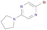 Pyrazine, 2-bromo-5-(1-pyrrolidinyl)-
