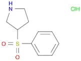 Pyrrolidine, 3-(phenylsulfonyl)-, hydrochloride (1:1)