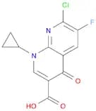 1,8-Naphthyridine-3-carboxylic acid, 7-chloro-1-cyclopropyl-6-fluoro-1,4-dihydro-4-oxo-