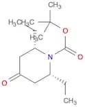1-Piperidinecarboxylic acid, 2,6-diethyl-4-oxo-, 1,1-dimethylethyl ester, (2R,6S)-rel-