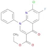 1,8-Naphthyridine-3-carboxylic acid, 7-chloro-6-fluoro-1,4-dihydro-4-oxo-1-phenyl-, ethyl ester