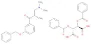 (S)-1-(3-(Benzyloxy)phenyl)-3-(dimethylamino)-2-methylpropan-1-one (2r,3r)-2,3-bis(benzoyloxy)succ…