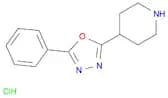 Piperidine, 4-(5-phenyl-1,3,4-oxadiazol-2-yl)-, hydrochloride (1:1)