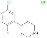 Piperidine, 4-(5-chloro-2-fluorophenyl)-, hydrochloride (1:1)