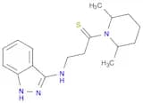 1-Propanethione, 1-(2,6-dimethyl-1-piperidinyl)-3-(1H-indazol-3-ylamino)-