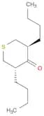 4H-Thiopyran-4-one, 3,5-dibutyltetrahydro-, trans- (9CI)