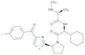Propanamide, N-[(1S)-1-cyclohexyl-2-[(2S)-2-[4-(4-fluorobenzoyl)-2-thiazolyl]-1-pyrrolidinyl]-2-ox…