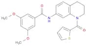 BENZAMIDE, 3,5-DIMETHOXY-N-[1,2,3,4-TETRAHYDRO-1-(2-THIENYLCARBONYL)-7-QUINOLINYL]-