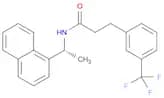 Benzenepropanamide, N-[(1R)-1-(1-naphthalenyl)ethyl]-3-(trifluoromethyl)-
