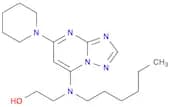 2-(Hexyl(5-(piperidin-1-yl)-[1,2,4]triazolo[1,5-a]pyrimidin-7-yl)amino)ethanol