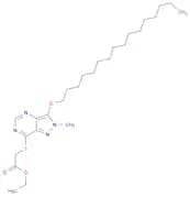 Acetic acid, [[3-(hexadecyloxy)-2-methyl-2H-pyrazolo[4,3-d]pyrimidin-7-yl]thio]-, ethyl ester (9CI)