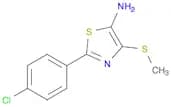 5-Thiazolamine, 2-(4-chlorophenyl)-4-(methylthio)-