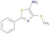 5-Thiazolamine, 4-(methylthio)-2-phenyl-