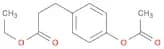 Benzenepropanoic acid, 4-(acetyloxy)-, ethyl ester