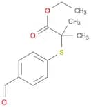 Propanoic acid, 2-[(4-formylphenyl)thio]-2-methyl-, ethyl ester