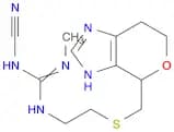 Guanidine, N-cyano-N''-methyl-N'-[2-[[(3,4,6,7-tetrahydropyrano[3,4-d]imidazol-4-yl)methyl]thio]et…
