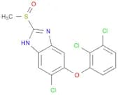 1H-Benzimidazole, 6-chloro-5-(2,3-dichlorophenoxy)-2-(methylsulfinyl)-